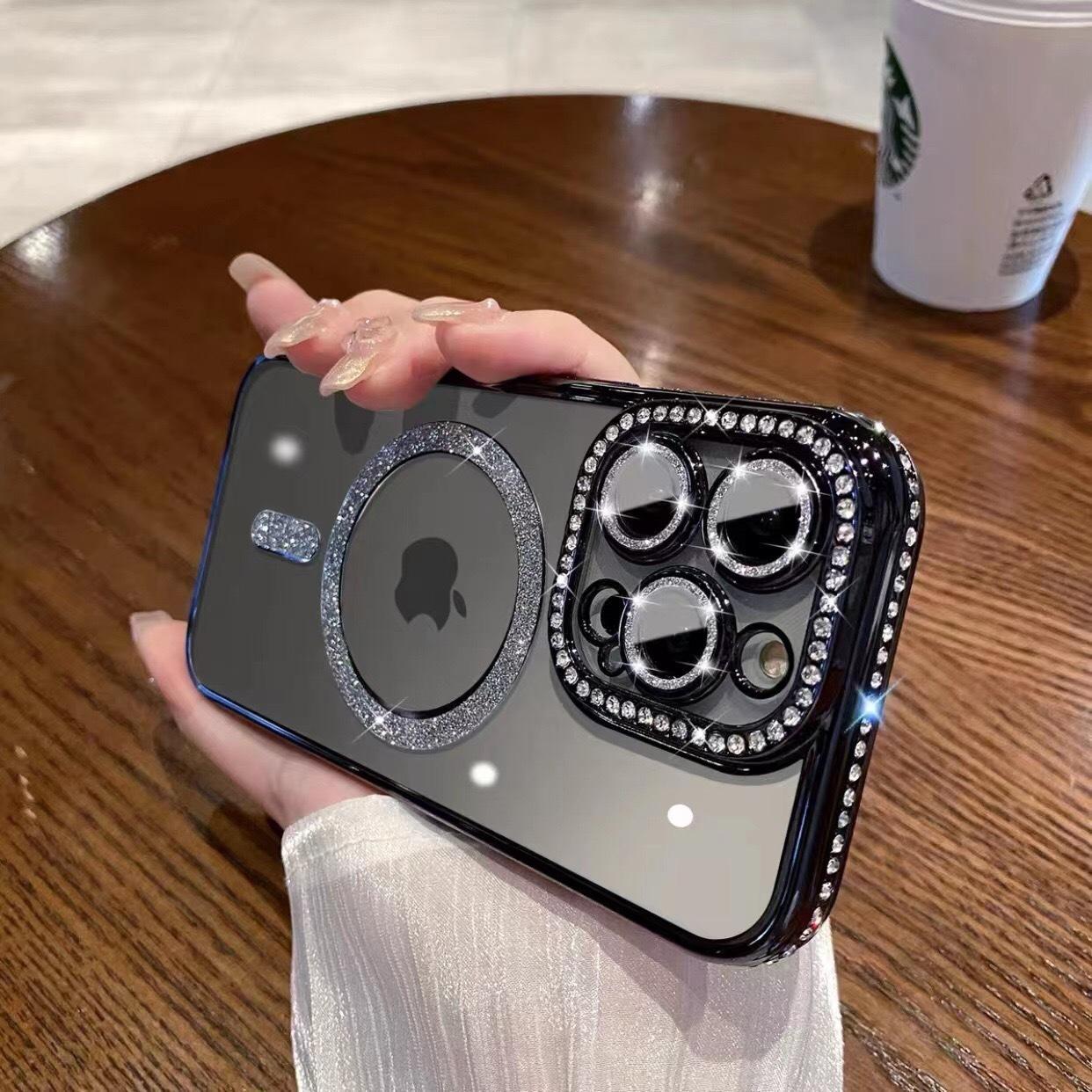 

Подходит для iPhone 15 Магнитный прозрачный чехол для мобильного телефона с боковым сверлением от Apple 16promax Силиконовый защитный чехол из ТПУ. iPhone13promax