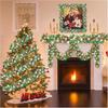Christmas Tree Decorations Christmas Tinsel Garland Metallic Shiny Garland for Christmas Home and Living Room Decoration