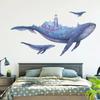 Nordic Style Wall Stickers Whale Castle Fresh Bedroom Living Room Wall Decoration PVC Painting Stickers Accessories Tools Supply