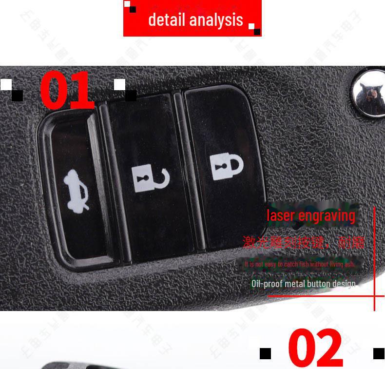 Honda Lingpai 3-Tasten Klappschlüsselgehäuse für Accord Spirior 9. Generation. Ersetzen Sie die Hülle Ihrer Fernbedienung ganz einfach.