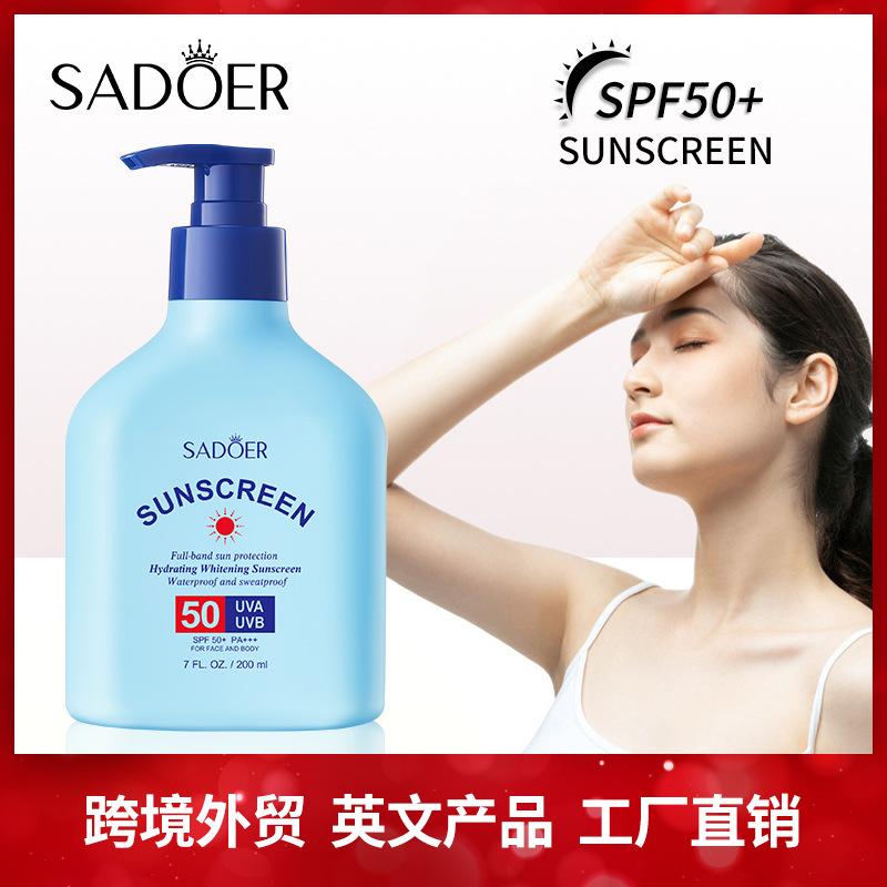 Sunscreen SADOER Hydrating Moisturizing Whitening Refreshing UV Protection Sunscreen