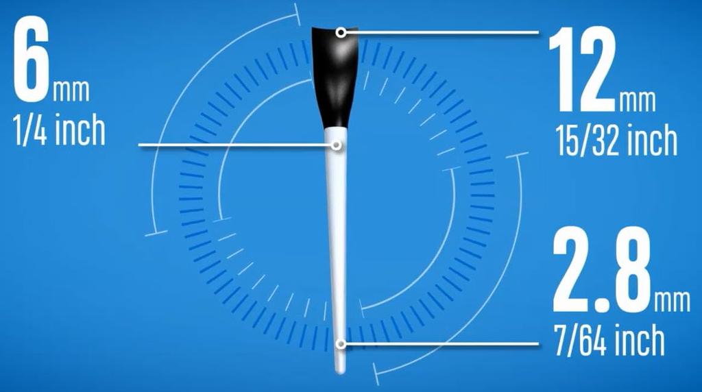 RECTEEFIER Chapman Pack Correction Golf Tees - Slice/Hook