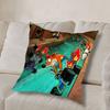 Federa Cuscino Quadrata Stampa Double-Sided Peluche Corto Copricuscino per Divano Camera da Letto Comodino Arte Dispettosa di Crash Bandicoot