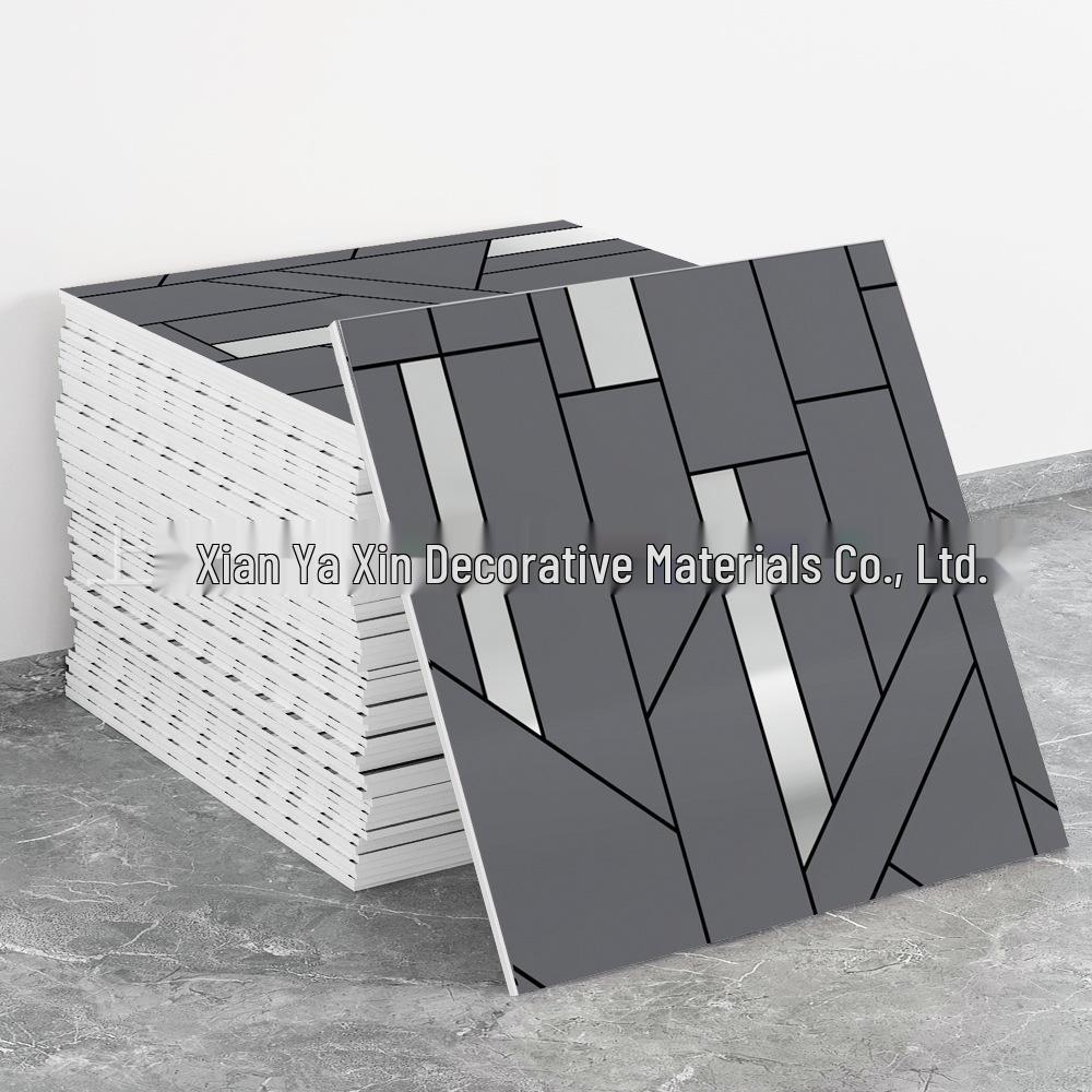 Imitation Tile 3D Wall Stickers: Self-Adhesive, Aluminum-Plastic Panels for Bathroom & Kitchen Renovation.