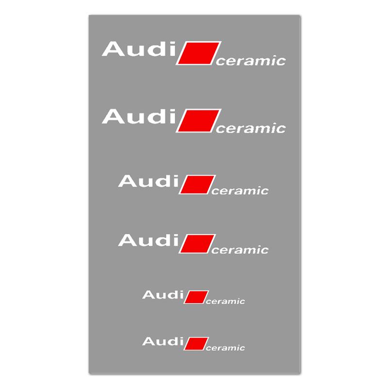 PVC Auto Bremssattel Aufkleber Hitzebeständige Decals Auto Zubehör für 30s S Line A1 A3 A4 A6 A7 Q3 Q5 Q7 RS3 RS4 RS5 S3 S4s30
