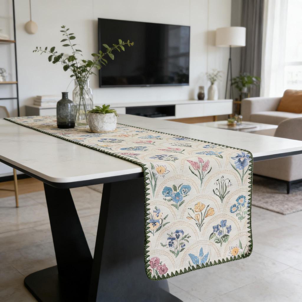All-match Tablecloth Mat Dining Table, TV Cabinet & Center Table Nordic Cotton Linen Table Runner