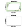50pcs, Green Flower Blank Message Cards, Pocket Cards, Business Cards, Blank Greeting Cards, Small Business Supplies, Gift Tags
