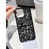 Art Pattern Transparent iPhone 17 Pro Max Case with Black Border