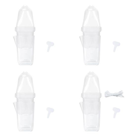 Absorbent Flower Pot with Transparent Double-Layer Design 150ml Deep Water Reservoir Adjustable Vent Humidity Dome Plant Propagation Pot