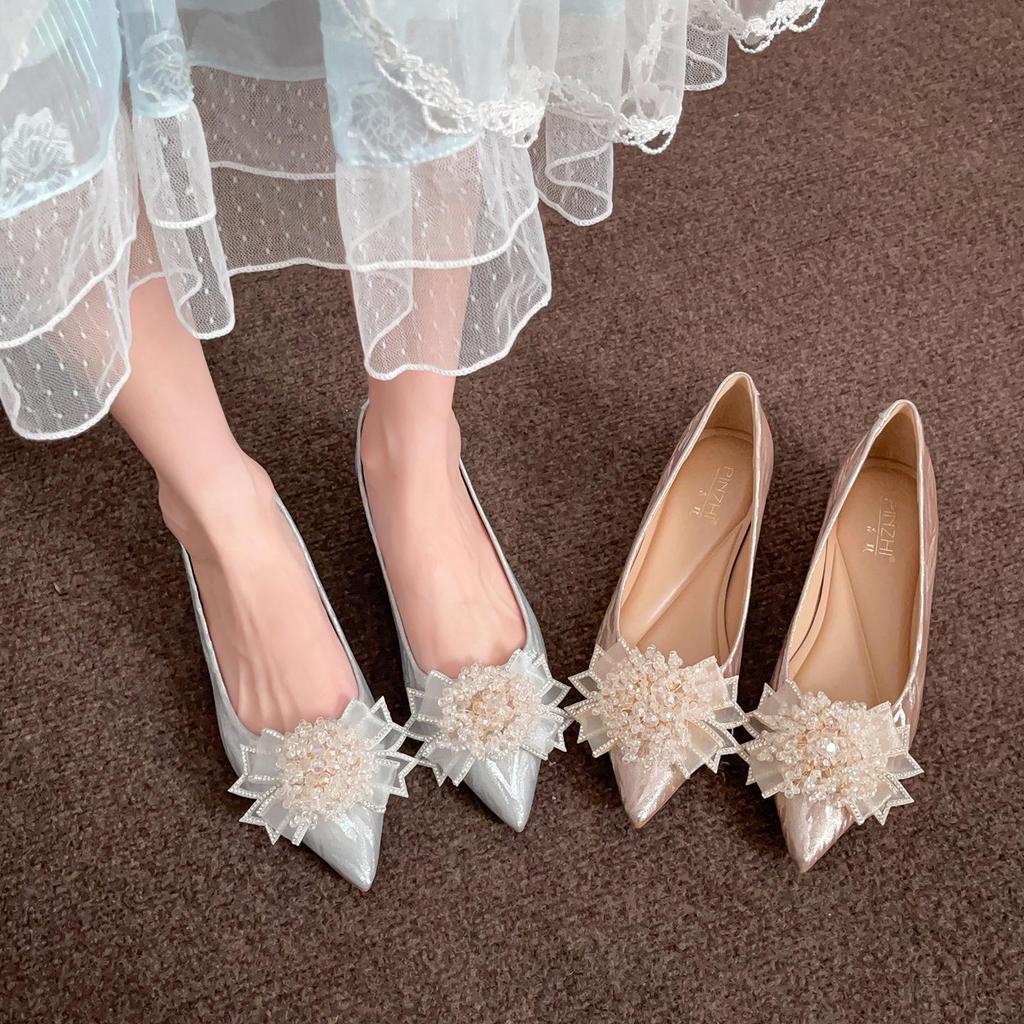 French Wedding Bridal Stilettos 2025: Xiuhe Two-Way High Heels for Evening or Bridal Dress