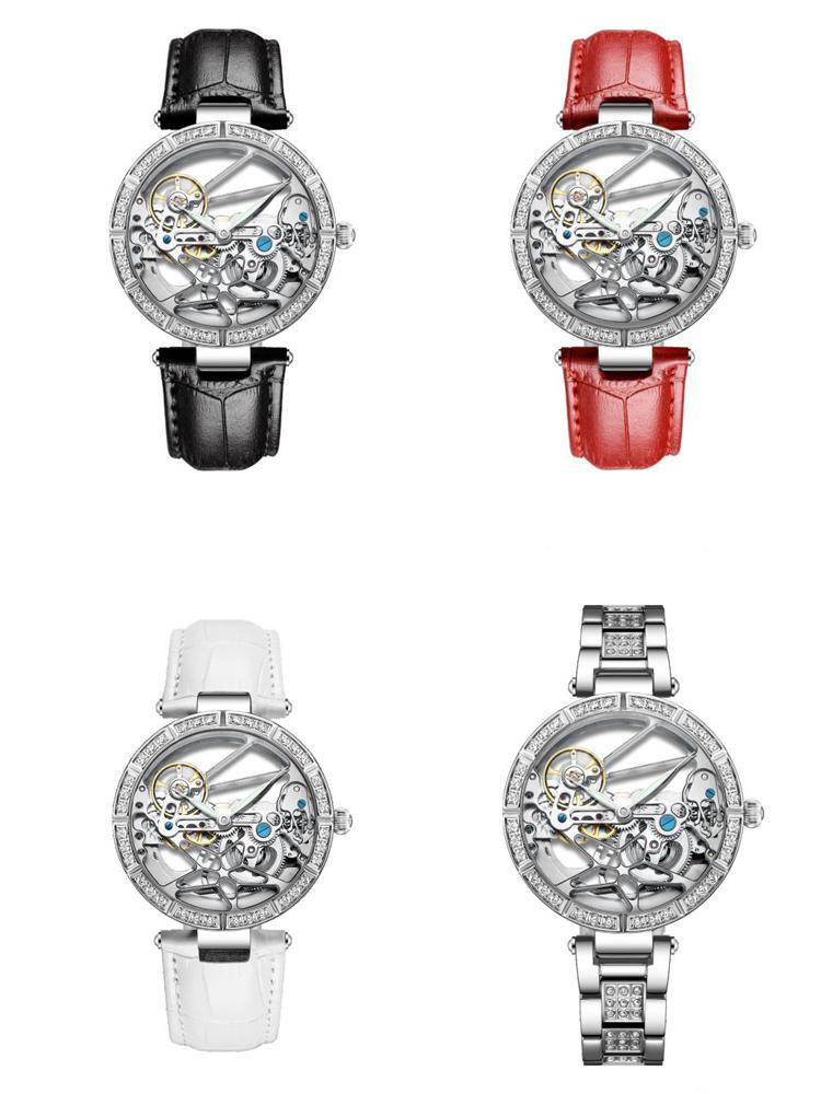 New Women's Watches Luxury Tourbillon Style Original Automatic Mechanical Watch for Woman Waterproof Ladies Watch Reloj