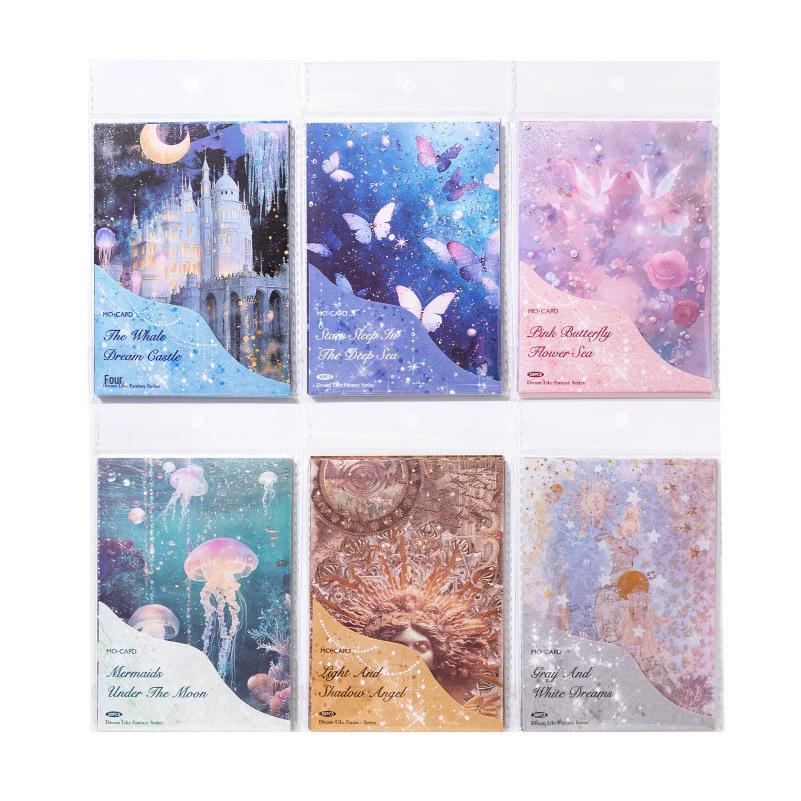 MòMòBái Kraftpapier Märchenhaft Retro Serie - 30 Dekorationsbögen für Bullet Journals und DIY-Projekte