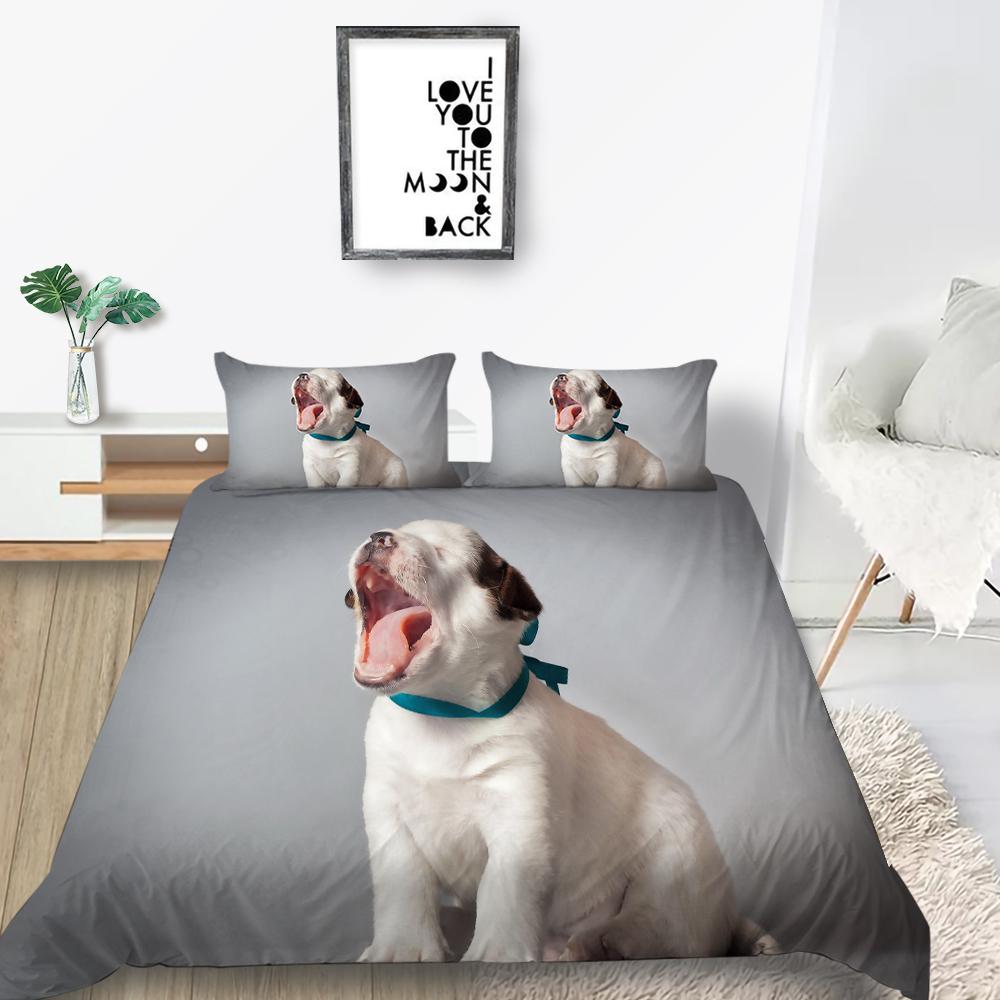 Neue Mode 3D Hunde Peinted Bettbezug Sets Home Bettwäsche Kreative Druck Tagesdecke Tröster Bettbezug Frau Mann Einzigen Doppel könig