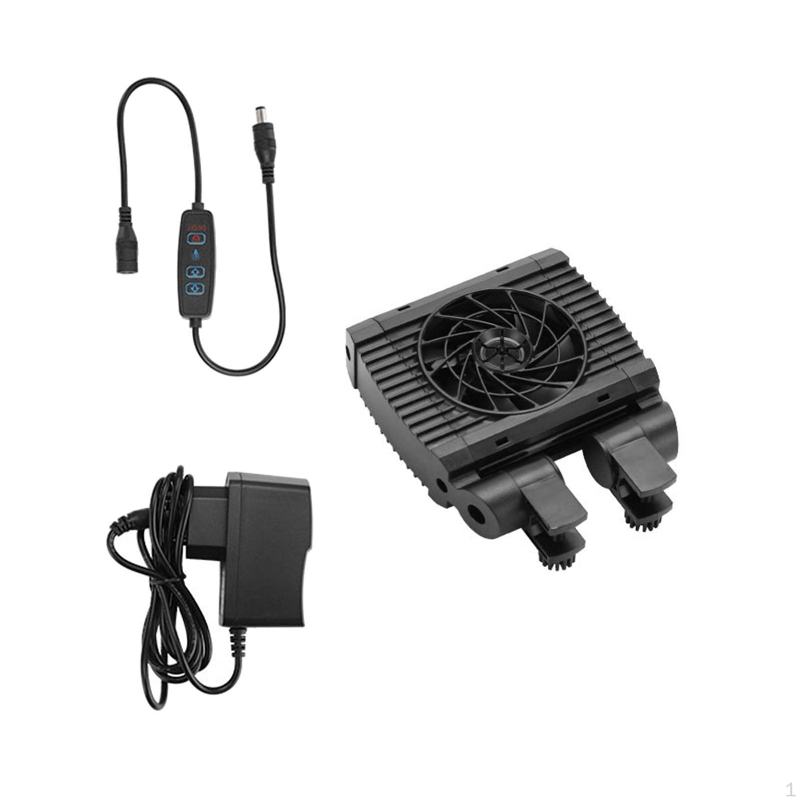 

Аквариумный охладитель с регулируемым углом наклона, гидропонная охлаждающая машина для воды для кораллов аксолотлей 1