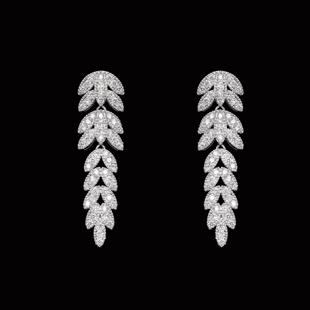 Luxury Wedding Jewelry Set For Women Bridesmaid Bridal Jewelry Sets Necklace Earring Bracelet Ring Party Sets