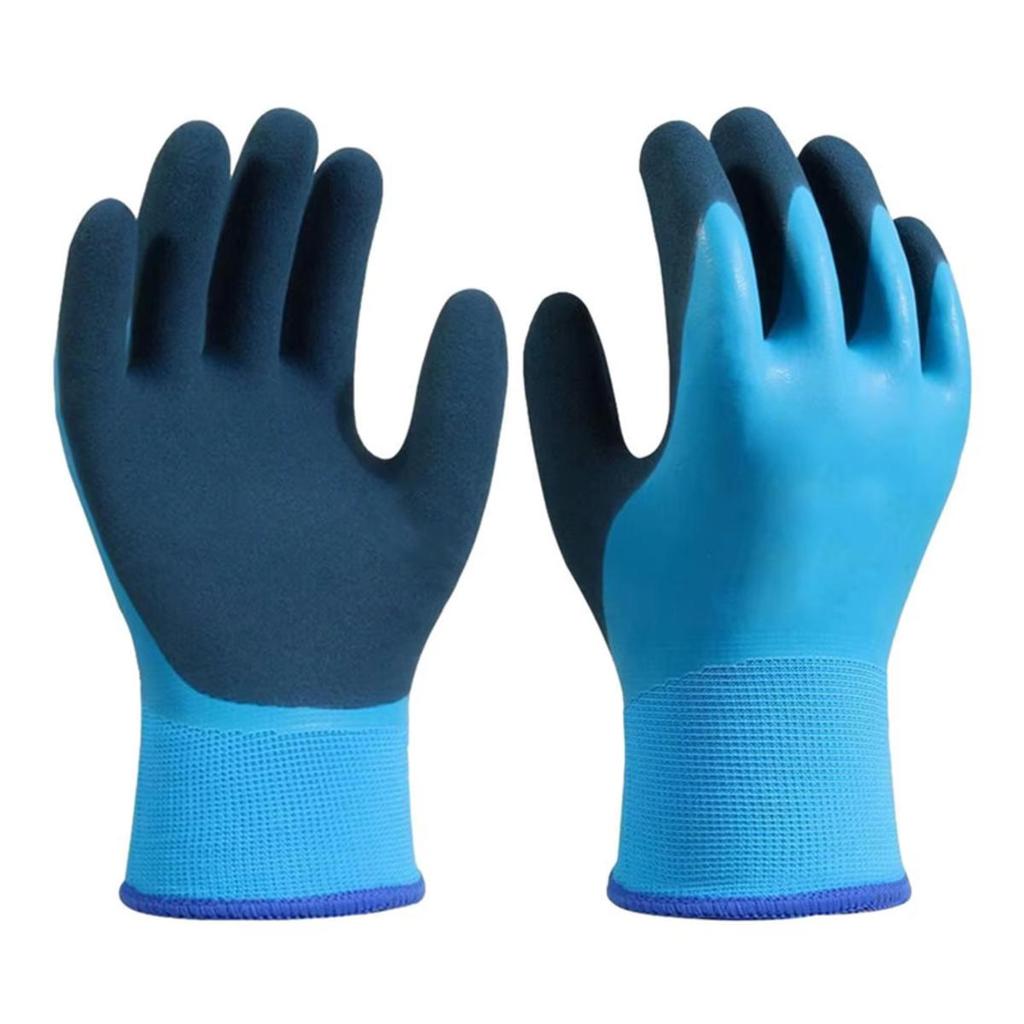 1Pair Winter Waterproof Work Safety Thermal Gloves Anti-Slip Grip Garden Gloves for Worker Builder Hands Protection