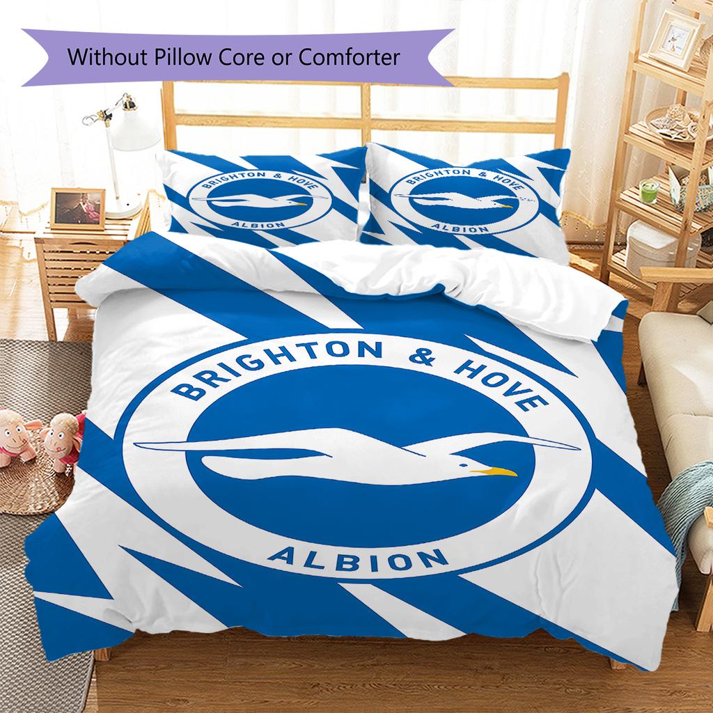 Brighton Pattern Bedding,Quilt Set Quilt Cover Pillowcase Home Birthday Gift (1 * Duvet Cover + 2 * Pillowcase, Without Core)