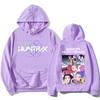 KPop Demon Hunters Hoodies Long Sleeve Fashion Hooded Sweatshirts Funny Cartoon Graphic Printing Pullovers Casual Women Clothing