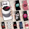Sexy Vampire Lips Funda Case For Samsung Galaxy S25 Ultra S9 S10 S20 S22 Plus S21 FE S23 S24 Ultra Phone Cover