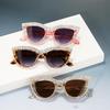 Vintage Diamond Cat Eye Triangle Sunglasses Women Rhinestone Decoration Eyewear Streetwear Rave Party Costume Sun Glasses