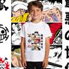 One Piece Characters Anime Print T Shirt for Kids Cotton Short Sleeve Shirt Boys Girls Summer Clothing Casual Soft Top
