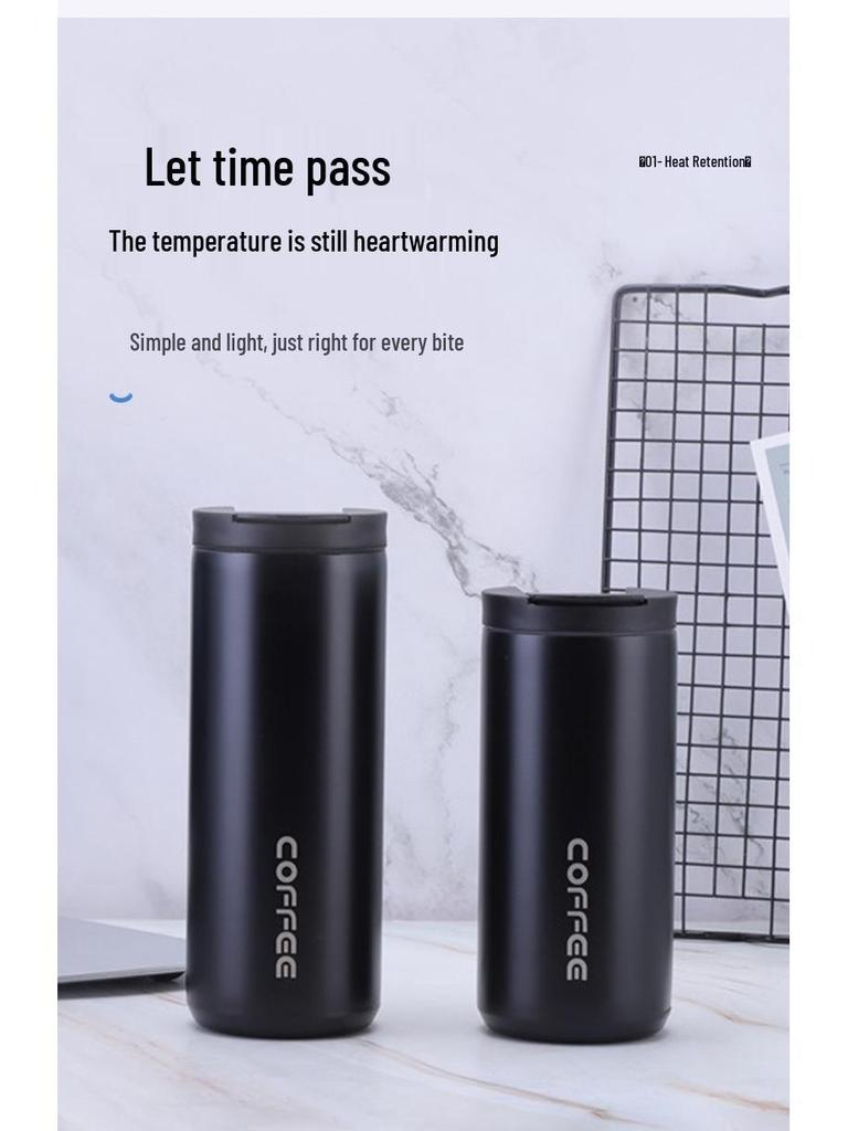 Portable Stainless Steel Vacuum Insulated Gradient Coffee Mug