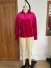 European and American Loose Button Casual Velvet Long Sleeve Polo Collar Shirt