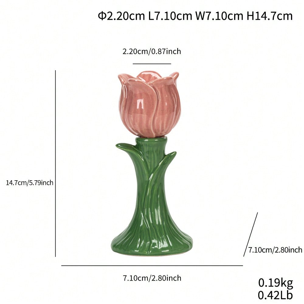 Set Of Colorful Candlesticks, A Set Of Retro Aromatherapy Tall Candlesticks In A French Style, High-End Home Colorful Candlesticks
