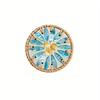 Handmade Rattan And Ceramic Shell Coasters Creative Colorful Round Coffee Table Mats Decor Bowl Mats For Home Decor