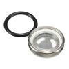Master Cylinder Sight Lens,10mm 12mm 14mm 18mm Replacements with O-Rings for Hydraulic Brake Levers Motorcycle