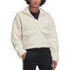 Jaqueta TEDDY Original Tecido aveludado Casaco Feminino Branco FU3926