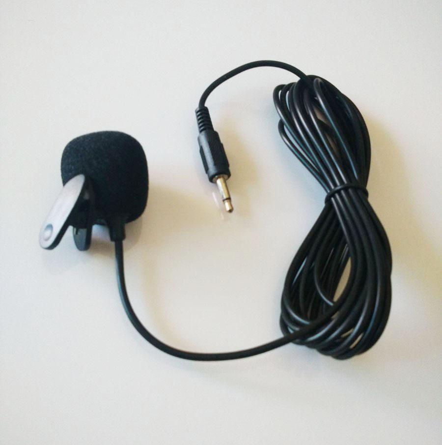 Car Stereo 3.5mm Black External Microphone For Bluetooth Enabled Stereo DVD MP5
