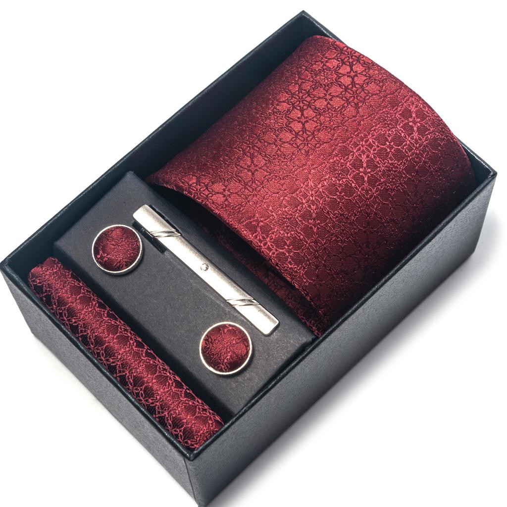 1200-Pin Men'S Tie Net Color Gift Box Tie Set Group Business Dress Wedding Tie Factory