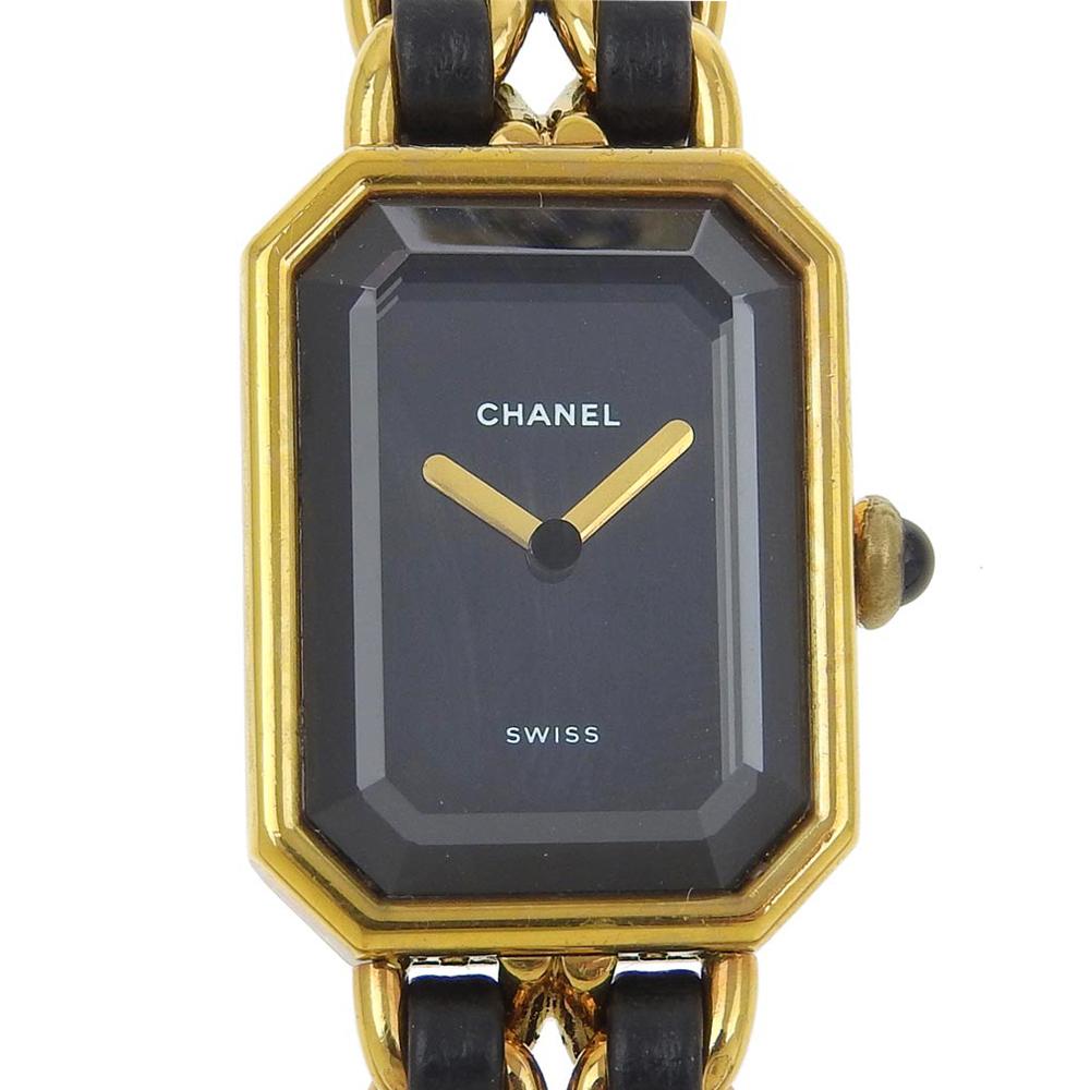 

CHANEL Premiere Watches gold/black blackDial Plated Gold/leather Quartz Women Used