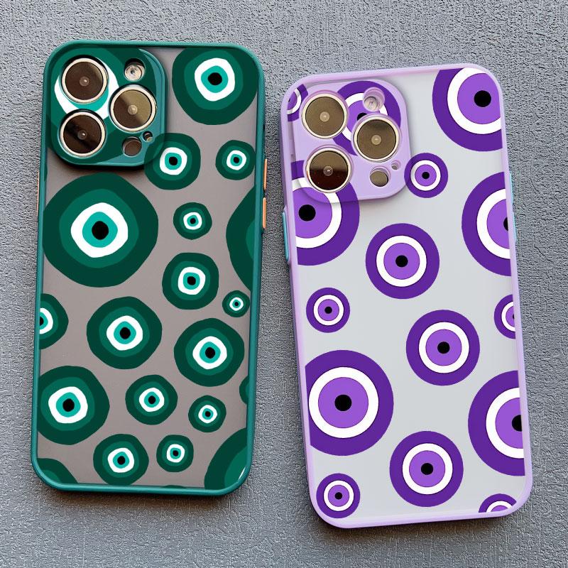 Fashion Spooky Scary Red Eye Phone Case For iPhone 14 15 16 Pro Max Plus 11 12 13 Mini Pro Max X XR XS Shockproof Back Covers