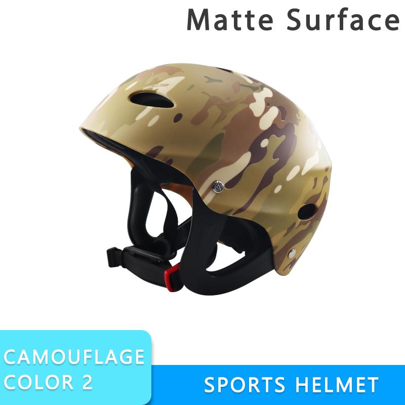 Water Sports Helmet ABS+EVA Half Shell for Kayak SUP Wakeboard Skateboard, Adjustable Vented