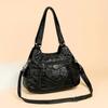 Middle-aged Mother Bag Women's Crossbody Bag Large Capacity Soft Leather Hand Shoulder Bag