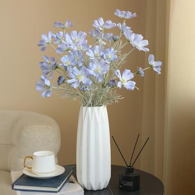 Artificial Cosmos Bipinnatus UV Resistant Fake Silk Galsang Flower Home Office Wedding Party Indoor Outdoor Faux Bloom