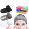Terry Cloth Adjustable Head Wrap - Secure Fastening for Post-Workout, Facial Care, Beauty Salon, and Spa Activities