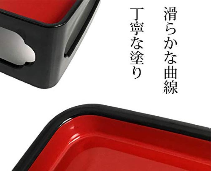 Urushi Products Ancestors Freeze Dried Buddha Bowl Inch Set Black 5.5 (Inner Vermilion)