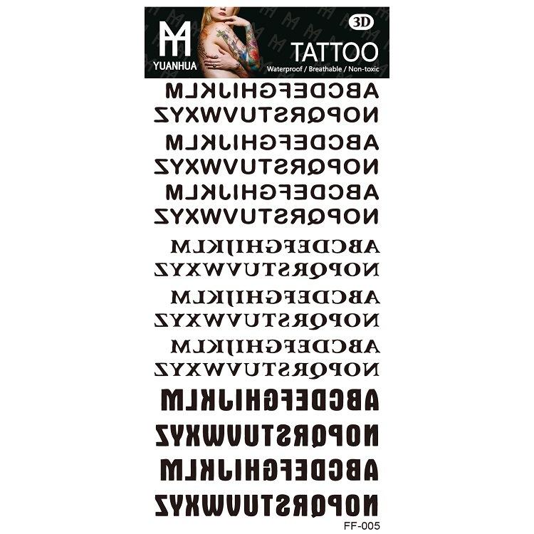 

Губы Ловец снов Перо Английский алфавит Санскрит Назад Форма Восемь символов Водонепроницаемая наклейка для татуировки 3D Цветная наклейка 205*95MM