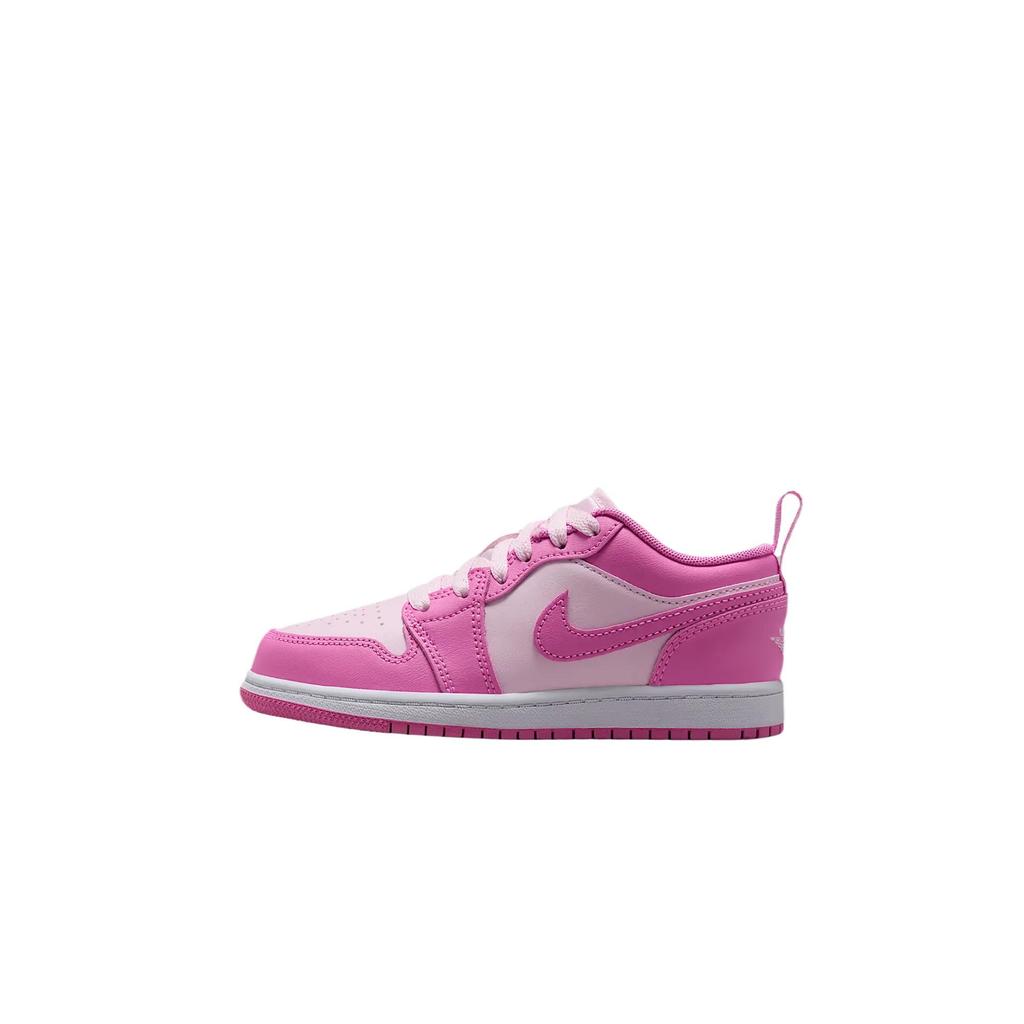 Air Jordan 1 Low PreSchool 'China Rose' (Unisex) China Rose / White / Pink Foam Kids' Skateboarding Shoes 644475 609