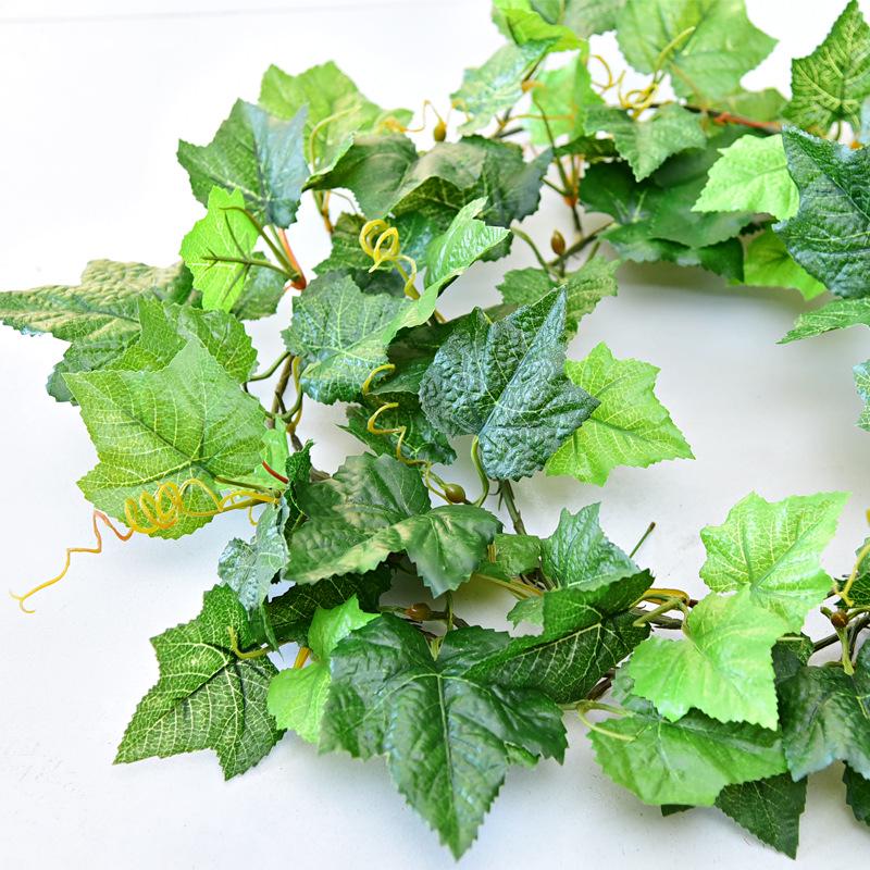 

Artificial Grape Leaf Greenery for Ceiling and Wall Decoration