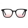 Sunglasses for Women Transparent Black Frame Powder Blusher Glasses Makeup Free Self Beautification Square Large Frame