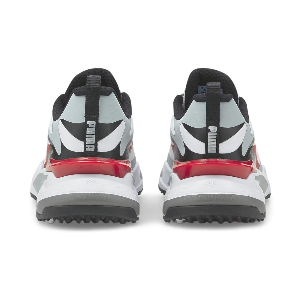 Golf Shoes GS Fast PUMA Risk Red Cm [PUMA] Men's White/High Rise/High 26.5