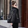 2025 winter new cotton jacket stand-up collar short versatile Korean loose padded jacket women's padded jacket foreign slimming jacket
