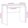 Desk with Drawers and Shelf 2 pcs Grey Sonoma
