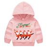 Vánoce Nový rok kreslené jaro a podzim Dětský svetr s kapucí s potiskem pro chlapce a dívky ležérní topy s mikinou