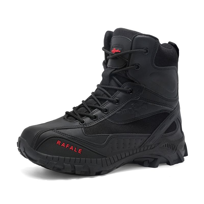Stivali Tattici Militari da Uomo Taglie Forti 39-46 Forze Speciali Taglio Alto Esercito Combattimento nel Deserto Colore Sabbia Pelle Scarpe da Lavoro