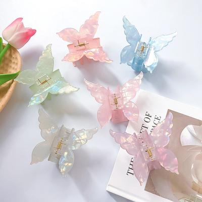 French Retro Butterfly Hair Clips Hair Accessories Hair Claws Hair Grasping  Women Lady Girl